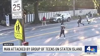 Thumbnail for White man attacked by group of negro teens on Staten Island | NBC New York
