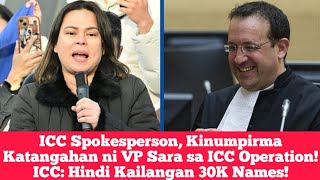 Thumbnail for ICC Spokesperson, Kinumpirma Katangahan ni VP Sara sa ICC Operation! ICC: Hindi Kailangan 30K Names! | Vlogcaster Armand Dean (VAD)