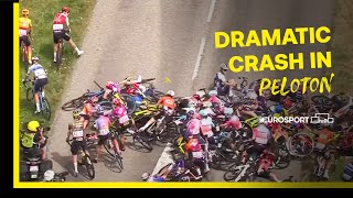 Thumbnail for Big crash during Stage 5 of the 2022 Tour de France Femmes | Eurosport