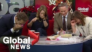 Thumbnail for Holiday artichoke dip goes terribly wrong on-air