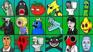 Thumbnail for AMONG US vs. SKIBIDI TOILET | RAINBOW FRIENDS | DOORS | MS. LEMON & MR. TOMATO | OBUNGA