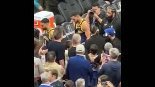Thumbnail for Steph ripped his jersey walking off the court after the 2OT loss to the Lakers.(via @957thegame) | ESPN