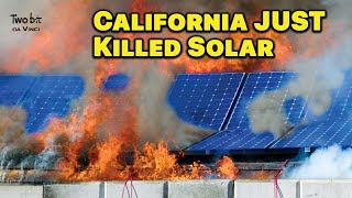 Thumbnail for Crazy California Just Killed Residential Solar | Two Bit da Vinci