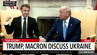 Thumbnail for Macron Knows How To Talk To Trump | The Late Show with Stephen Colbert