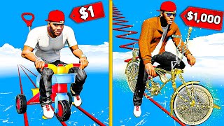 Thumbnail for $1 vs $1,000 Bicycles in GTA 5 | GrayStillPlays