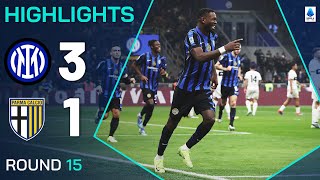 Thumbnail for INTER-PARMA 3-1 | HIGHLIGHTS | Comfortable win for Inter | Serie A 2024/25 | Serie A