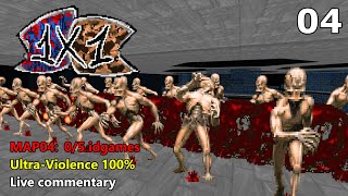Thumbnail for 1x1 - MAP04: 0/5 idgames (Ultra-Violence 100%) | Vytaan