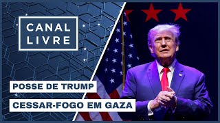 Thumbnail for CESSAR-FOGO EM GAZA E POSSE DE TRUMP I CANAL LIVRE | Band Jornalismo