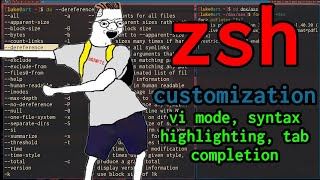 Thumbnail for zsh: Syntax Highlighting, vi-mode, Autocomplete, more | Luke Smith