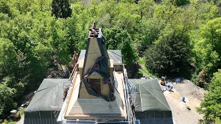 Thumbnail for Starting the roof, uncovering the turret. | Escape to rural France