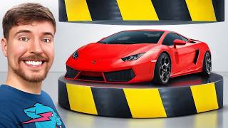 Thumbnail for Hydraulic Press Vs Lamborghini | MrBeast