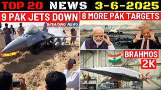 Thumbnail for Indian Defence Updates : 9 PAK Jets Down,8 Targets Destroyed,Mach 9 Brahmos-2K,600 Km Missile Test | Indian Defence Updates