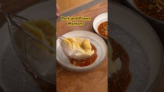 Thumbnail for Pork and Prawn Wontons with Chilli Peanut Sauce | Andy Cooks