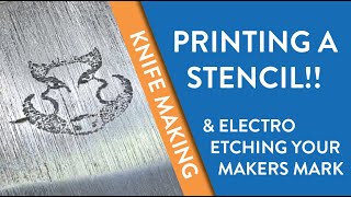 Thumbnail for How to PRINT a STENCIL - (& ELECTRO-ETCH it onto steel) | CutWright