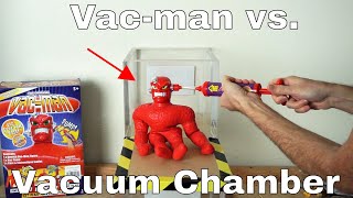 Thumbnail for What Happens To Vac-man In a Vacuum Chamber? (Stretch Armstrong's Nemesis)! | The Action Lab