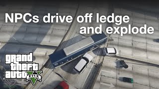 Thumbnail for GTA V - NPCs drive off overpass and cause never-ending chain reaction explosions | settimi_