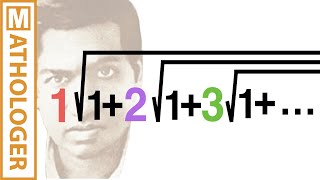 Thumbnail for Ramanujan's infinite root and its crazy cousins | Mathologer
