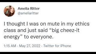 Thumbnail for Twitter thinking they were on mute | Matt Rose