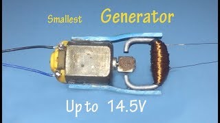 Thumbnail for How to make a smallest generator , 14 V generator , Homemade Dynamo up to 14.5V | American Tech
