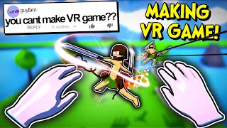 Thumbnail for He said I Couldn't Make a VR Game... So I Bought a VR Headset and Made One! | Dani