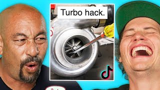 Thumbnail for Real Mechanic Reacts to Horrible Tiktok Car Advice | Donut