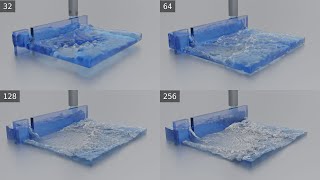 Thumbnail for Blender Flip Fluid Addon - Resolution Comparison Test 2 | BlenDUS