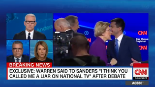 Thumbnail for Warren Sanders debate handshake moment (audio)