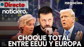 Thumbnail for NOTICIERO: choque total entre EEUU y Europa, alerta total en Chernóbil y Zelensky advierte a Trump | Negocios TV
