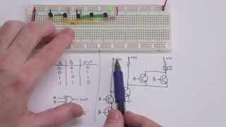 Thumbnail for Making logic gates from transistors | Ben Eater