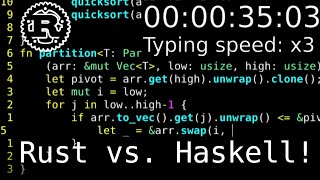 Thumbnail for Quick Sort in Rust vs Haskell | Virbox