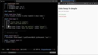 Thumbnail for ClojureScript with React (Reagent) - A simple todo app | oxalorg
