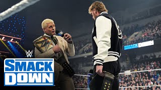 Thumbnail for Cody Rhodes learns he’ll battle Logan Paul at King and Queen of the Ring: SmackDown, May 10, 2024 | WWE
