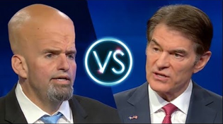 Thumbnail for Fetterman vs. Oz debate. Commentary by Mark Dice