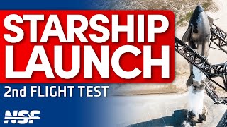 Thumbnail for Full Replay: SpaceX Launches Second Starship Flight Test | NASASpaceflight