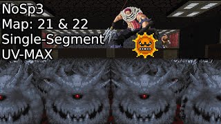 Thumbnail for NoSp3 Map 21 "Continuum" and Map 22 "Relent" UV MAX [DOOM II] | Brainfreezzzzz