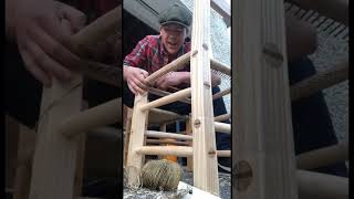 Thumbnail for Finishing A Súgán Chair. #woodworking #shortvideo #satisfying #handtools #ireland #tradition | Eoin Reardon