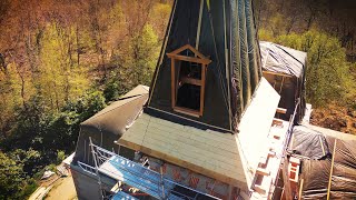 Thumbnail for The FIRST ever window frame is installed into the chateau. | Escape to rural France