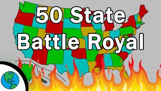 Thumbnail for 50 States Battle Royal! Fair Chance For Any State | Simulated
