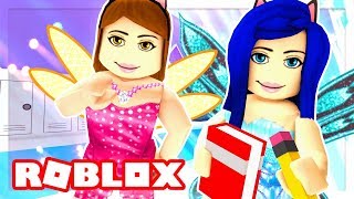 Thumbnail for FIRST DAY AT FAIRY HIGH SCHOOL! GETTING OUR NEW DORMS WITH TOUR!! (Roblox Roleplay) | ItsFunneh